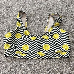OAS Company lemon print bikini top